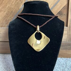 NWOT Premier Designs “Good as Gold” necklace/ pendant